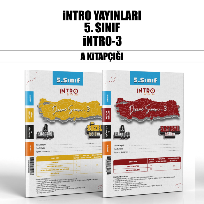 İNTRO 05.SINIF SÜREÇ DEĞ.(SDS) SAY/SÖZ 3-A - 25-26